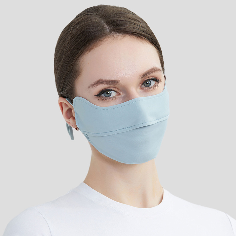 Picture of New 5D cartilage support three-dimensional sunscreen mask anti-ultraviolet breathable ice silk cool sense sunshade outdoor