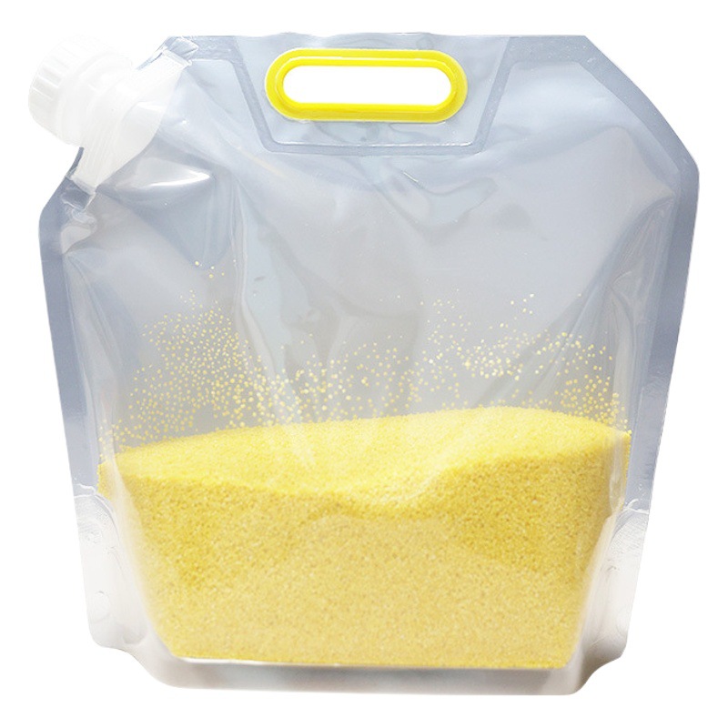 Grain Bag Thickeneded Foldableable Sealed Packaging Bag Rice Tea Moisture-Proof Transparent Plastic Food Storage Bag
