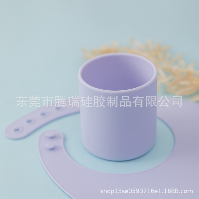 Picture of Infant Grade Silicone Drop-resistant Baby Water Cup Candy-colored Open Children's Water Cup High Temperature Resistant Baby's Learning Cup