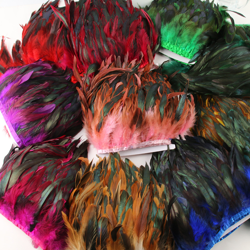 Picture of Factory wholesale diy feather hair green purple swimming cloth feather jewelry crafts decoration accessories clothing accessories