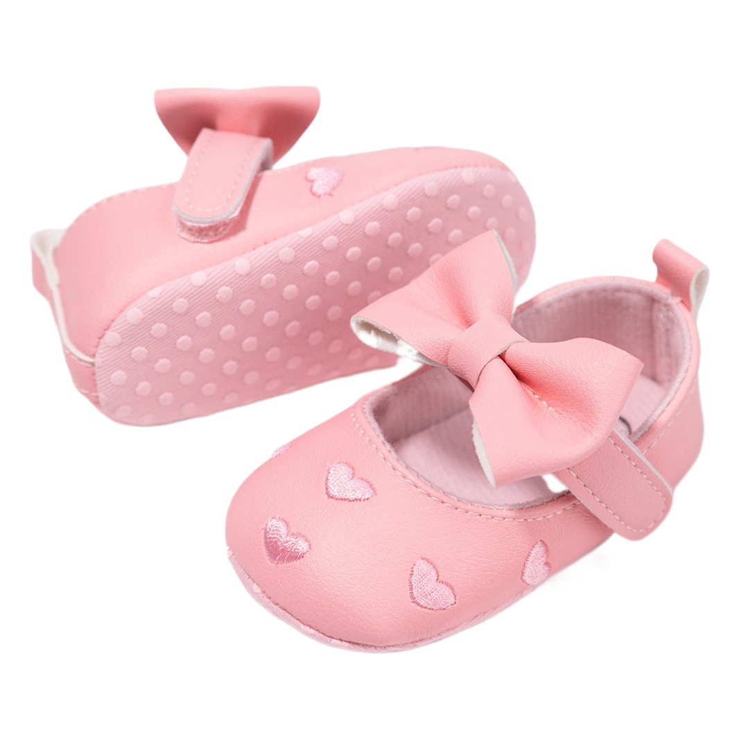Wholesale Cross-Border Supply Baby Shoes 0-1 Year Old Female Baby Princess Shoes Soft Sole Non-Slip Toddler Shoes Baby Shoes