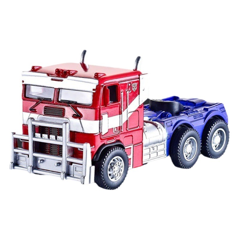 Children's New New Qida Transformers Alloy Genuine Optimus Prime Bumblebee Pull-Back Car Model