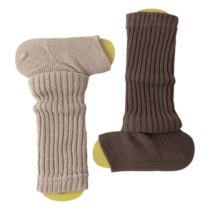 Step-on socks women's autumn and winter thick knitted leggings thickened plush mid-length jk calf socks pile boots
