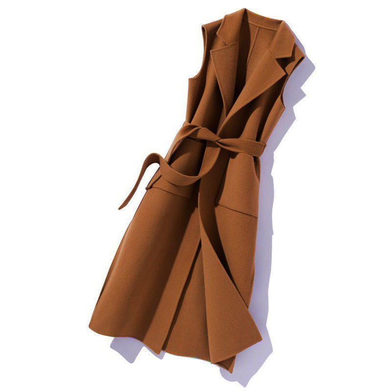 Picture of Autumn and Winter Woolen Women's Vest 2025 Cross-Border Fashion New Style Suit Collar Vest Long Waistoutwear