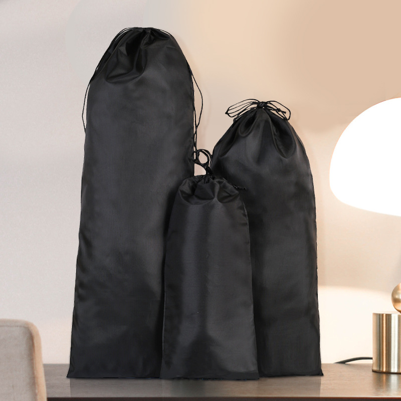 Outdoor long strip storage bag umbrella climbing pole tripod canopy pole travel waterproof drawstring drawstring drawstring bag