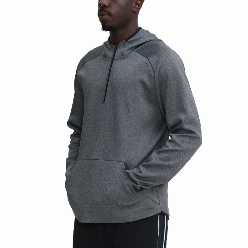 Picture of Sports Sweatshirt Men's Coat Outdoor Running Training Quick-drying Fitness Sweatshirt Hooded Loose plus size