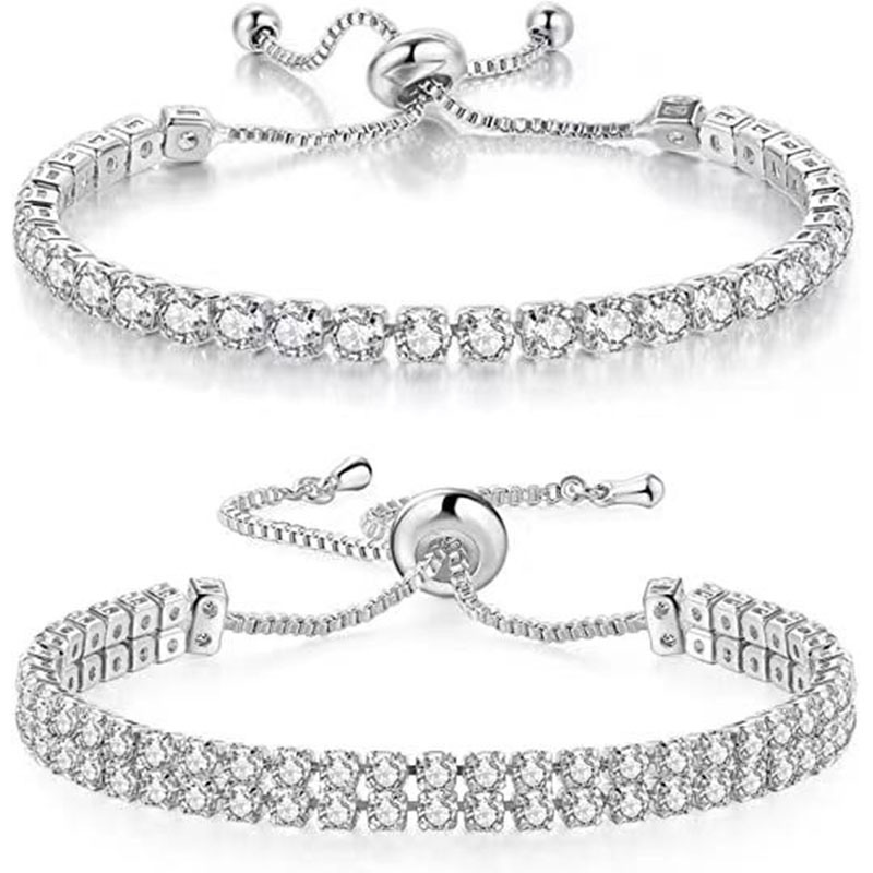 Cross-border fashion zircon bracelet female niche simple crystal high-end bracelet accessories jewelry jewelry jewelry wholesale