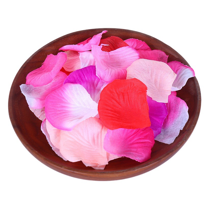 Non-woven fabric stacked 1000 pieces of rose petals wedding bar celebration hand decorative props artificial flower generation