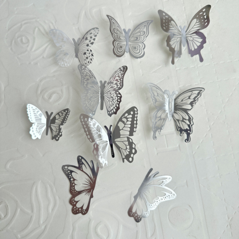 Picture of Butterfly Birthday Cake Insert Beautiful Mother's Day Cake Decoration Cake Insert Butterfly Cake Decoration