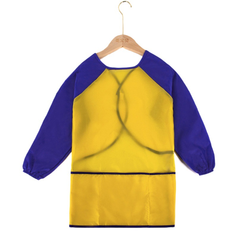 Children's waterproof anti-fouling coverall anti-wear long-sleeved coverall art apron kindergarten bib art supplies wholesale