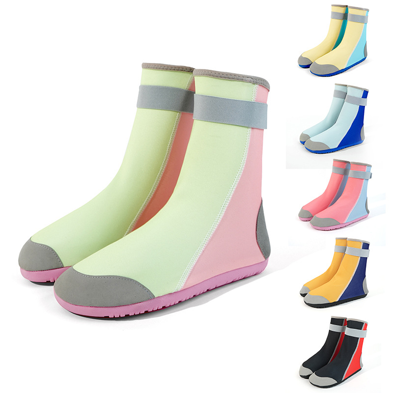 High-Top Family Kidsren's Adult Outdoor River Tracing Shoes Thickeneded Non-Slip Beach Socks Home Floor Shoes Swimming Shoes