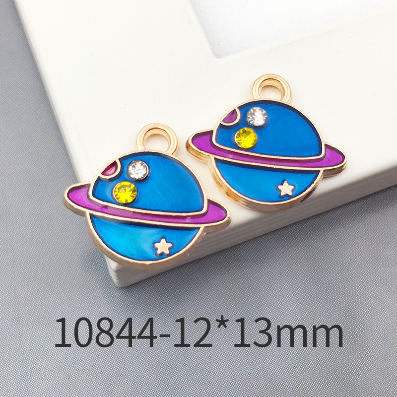 Picture of 1 Astronaut Space Rocket Star Accessory Alloy Oil Drop Pendant Earrings Bracelet Pendant Space Fashion Jewelry