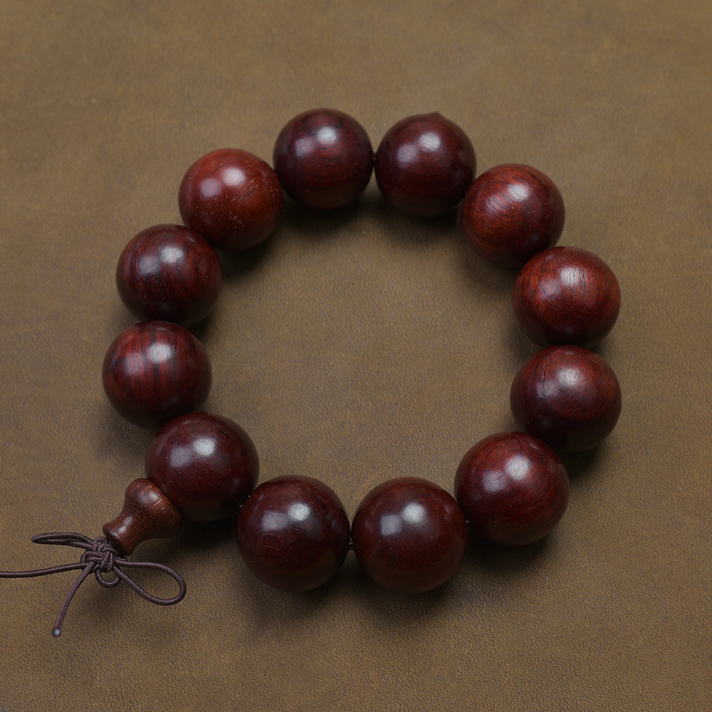 Picture of Natural Indonesia True Venus Leaflet Rosewood High Density Submerged Blood Sandalwood 108 Buddha Beads Plate Wen Play Men's and Women's Handstrings