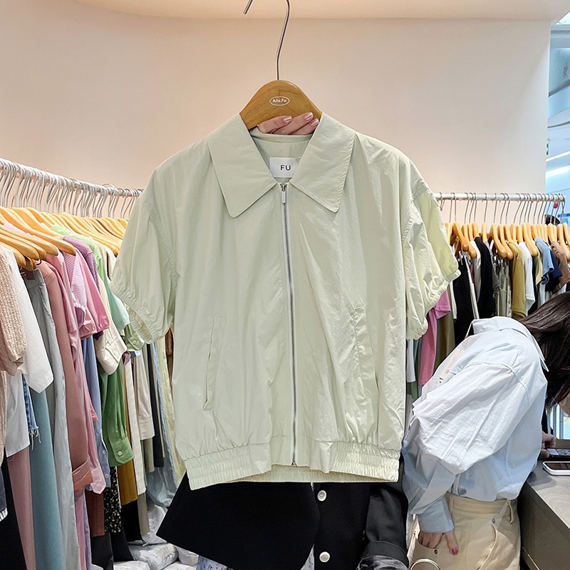 Design Sense Niche Chic Loose Workwear Short Coat Women's Spring and Summer Fashion All-match Casual Elegant Short Top