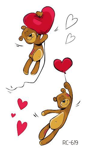 Picture of Ricklon Cross-border Waterproof Valentine's Day Tattoo Sticker Couple Confession Small Fresh Tattoo Sticker Wholesale Tattoo