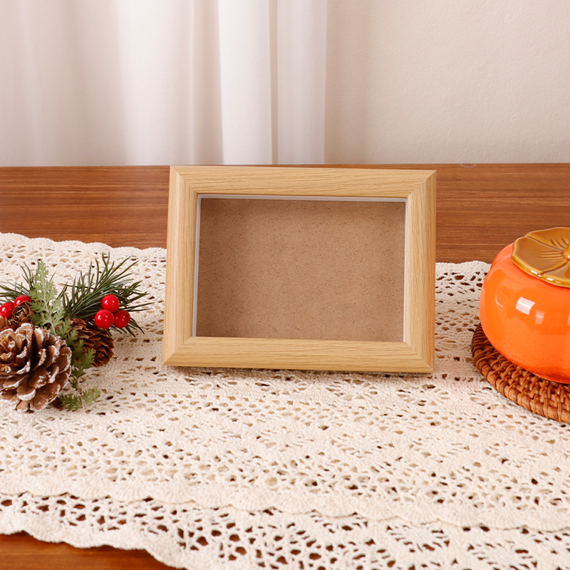 Picture of Mini Song Jin Hard Card Calligraphy Photo Frame Table Rice Paper Desktop Decorative Picture Frame diy Wenchuang Handwritten Calligraphy Ornaments