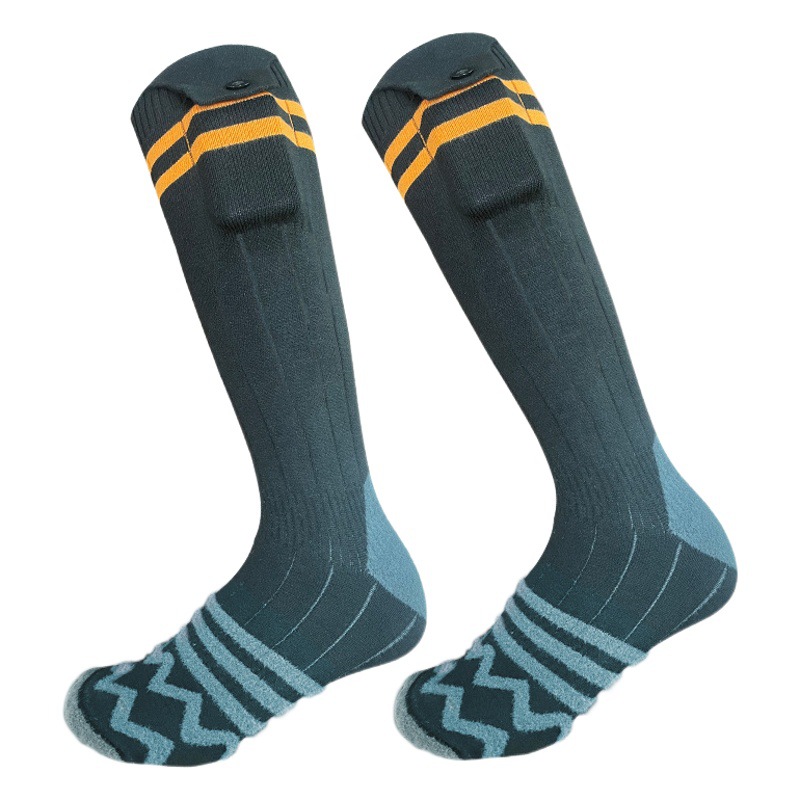 Cross-border Hot Selling Heating Socks Charging Heating Foot Warming Artifact Long Tube Electric Heating Socks Cold-resistant Warm Electric Heating Socks