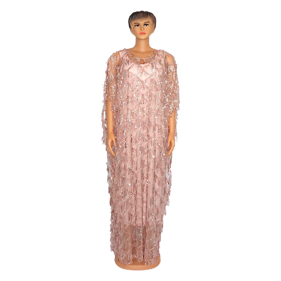 Cross-border e-commerce African dress big pendulum fashion quality sequin hangers + inner skirt Source spot