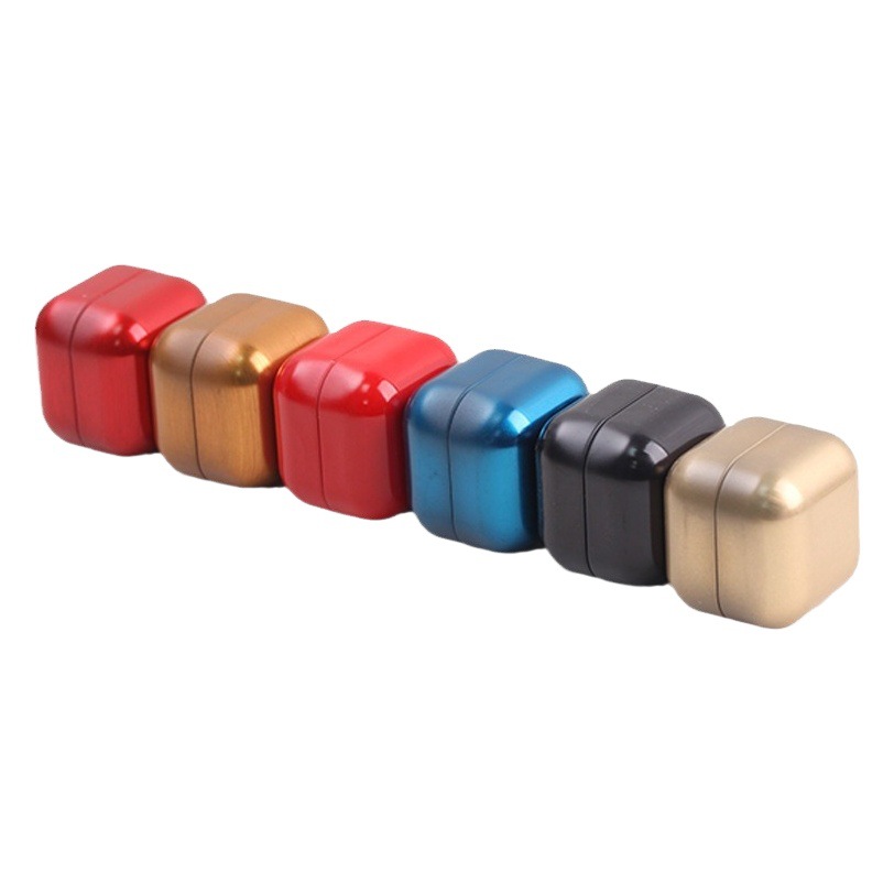 in stock Tinplate Jar Mini Metal Tea Jar small size Square Tea Iron Box Black Tea Sealed Packaging Jar
