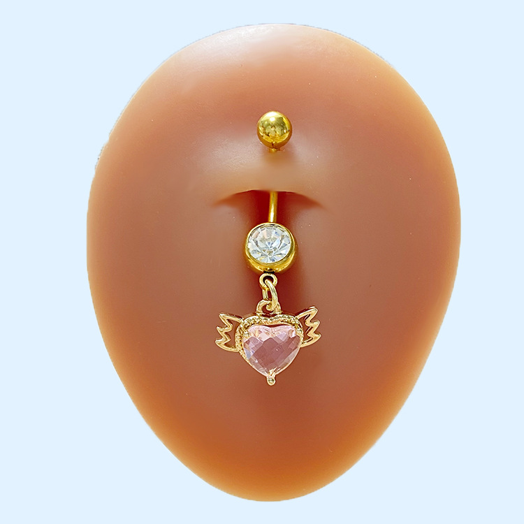 Picture of Gaibei European and American cross-border sweet cat rabbit puncture navel nail sweet cool hot girl belly button ring butterfly net red hot sale