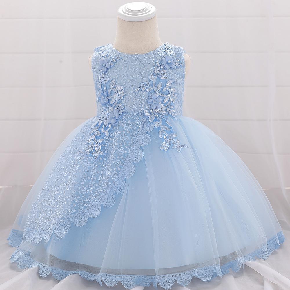 Picture of 2025 New Style Mesh Princess Dress Girl's Dress Dress Baby Baby Puffy Children's Clothing Baby Puffy Dress Dress