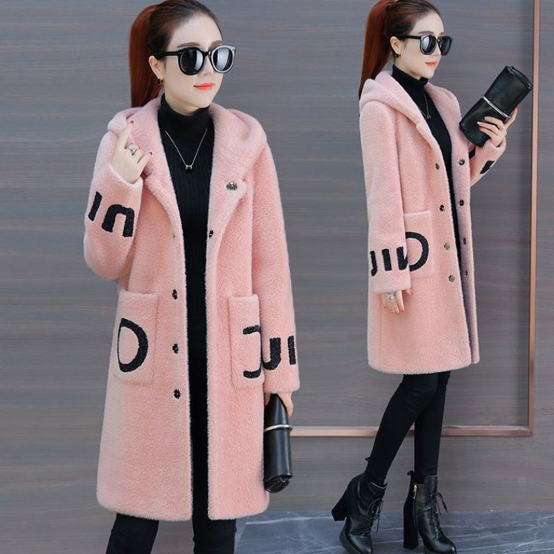 2023 Women's Coat Autumn and Winter Lamb Fleece Mid-length Spring and Autumn Western Style Coat New Women's Clothing Mother's Coat