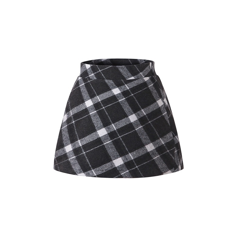 Picture of New Spring Autumn and Winter Girls Red Wool Skirt French High Waist Slimming Western Style All-match Children's A- line Skirt 6