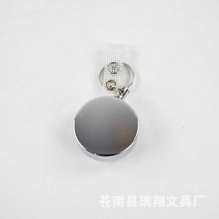 Picture of Telescopic easy-to-pull key chain anti-loss metal ID buckle cable pull line shrink easy-to-pull buckle manufacturers selling