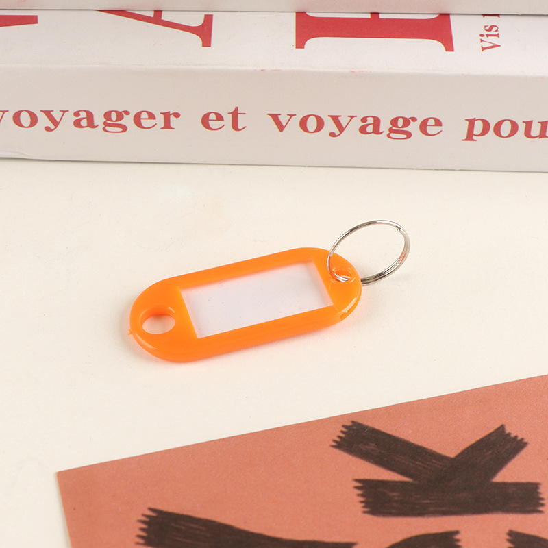 Picture of Plastic Key Tag Markable Number Plate Classification Management Mark School Hotel Advertising Keychain