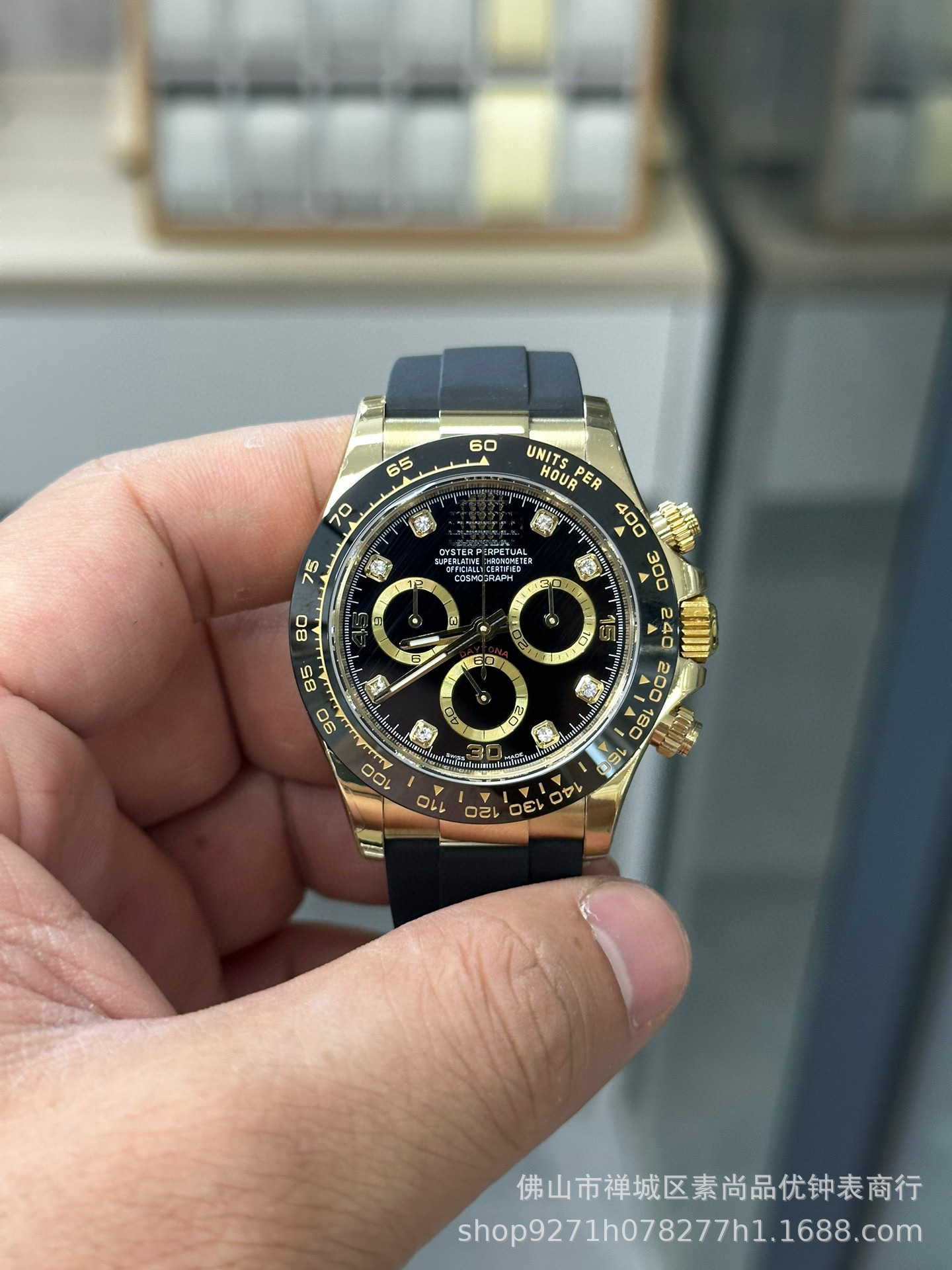 Picture of Cross-border Panda Di 7750 Ditong Cement Grey 12.4 Golden Di Chronograph 4130 Yu Wenle Men's Mechanical Watch