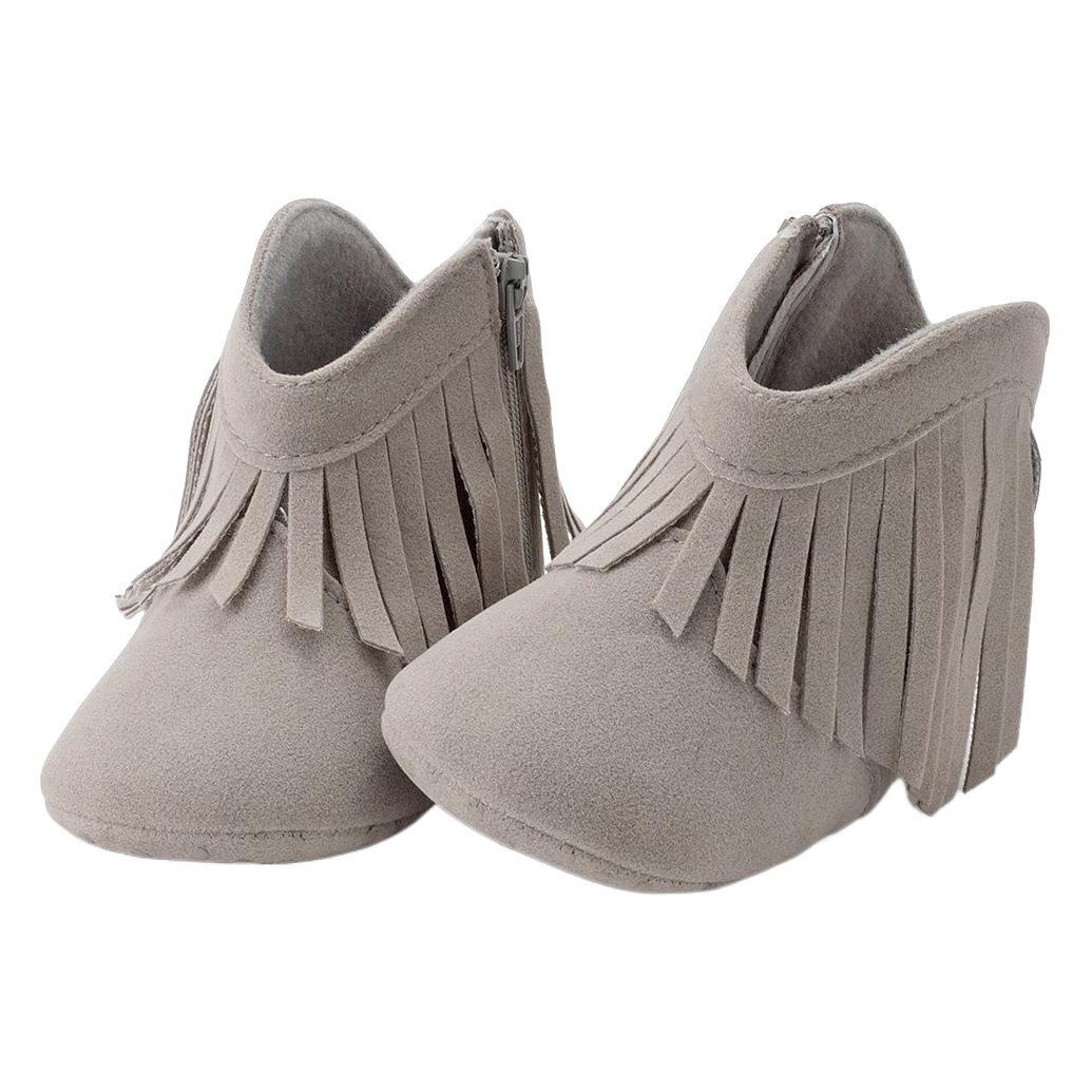 Amazon Cross-Border Popular Baby Shoes Tassel Boots Warm Boots Soft Sole Toddler Shoes Tassel Shoes Baby Shoes
