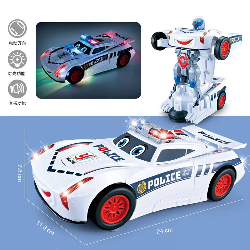 Picture of Shake the same electric universal cool rotating motorcycle deformation car light music kindergarten children's toys batch