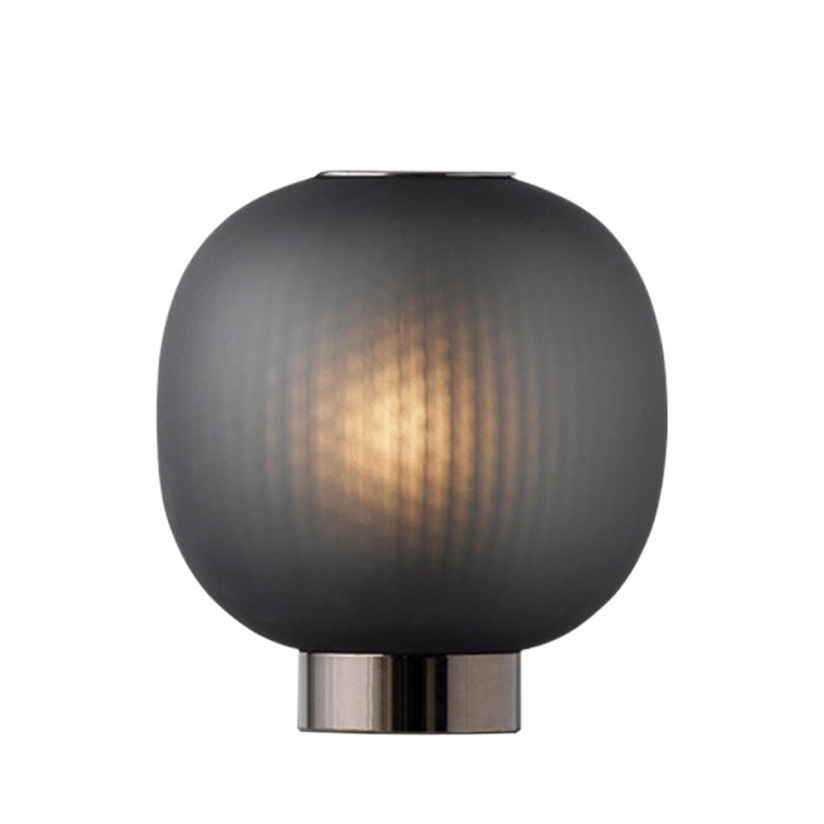Post-modern minimalist glass table lamp personalized model room exhibition hall Villa club designer soft-fitting light bedside lamp