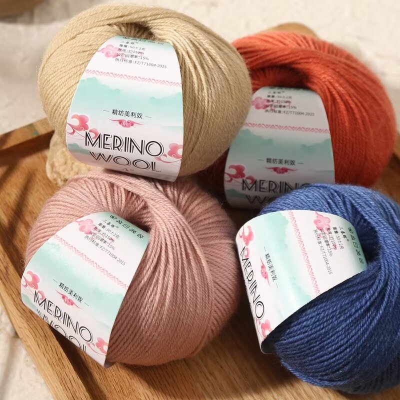 Wool thread hand-woven scarf diy alpaca wool wool ball sweater thread