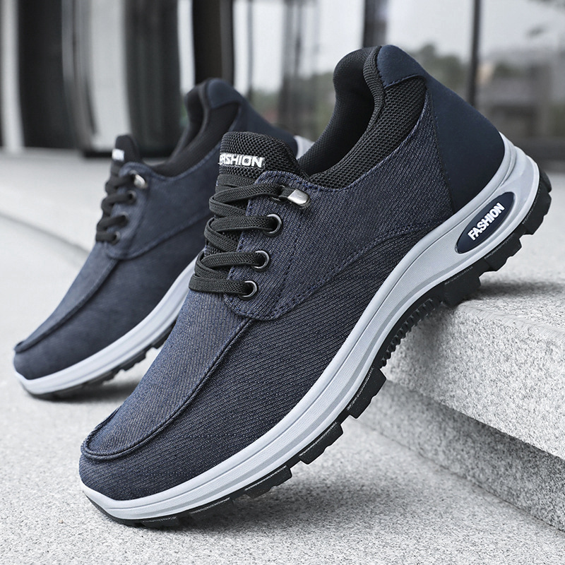 Men's Shoes, New Sports Shoes, Breathable Walking Shoes, Soft-Soled Comfortable Running Shoes, Thick-Soled Shoes, Men's Shallow Cloth Shoes