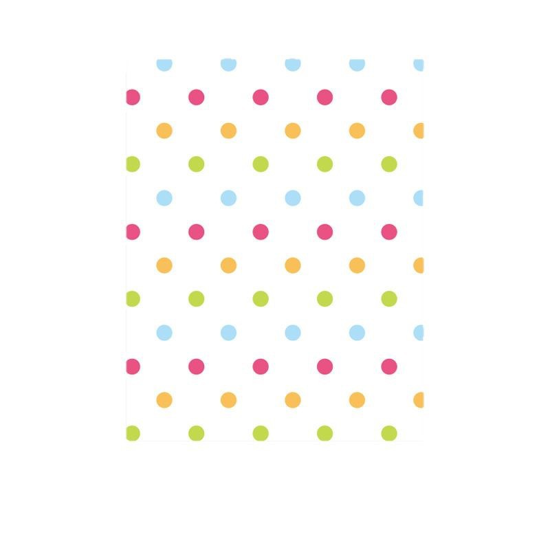 Picture of Children's Day New Children's Fun Wrapping Paper Cute Wave Dot Flowers Fresh Flower Wrapping Paper Floral Kraft Paper