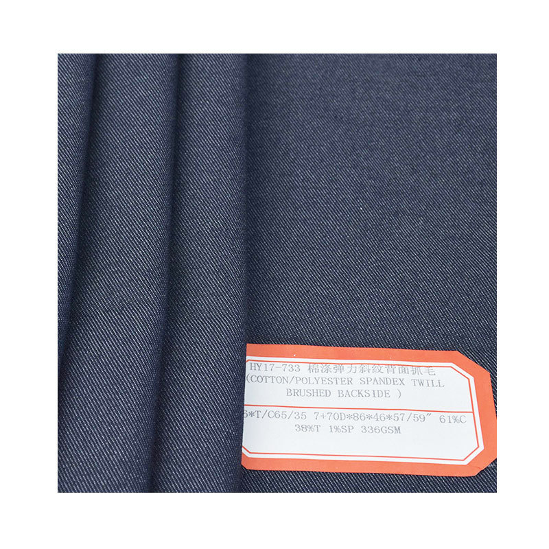 Cotton 61% Polyester 35% 1% Spandex Cotton Polyester Stretch Twill Back Grab Fashion Slim Fit Tight Pants Warm Pants