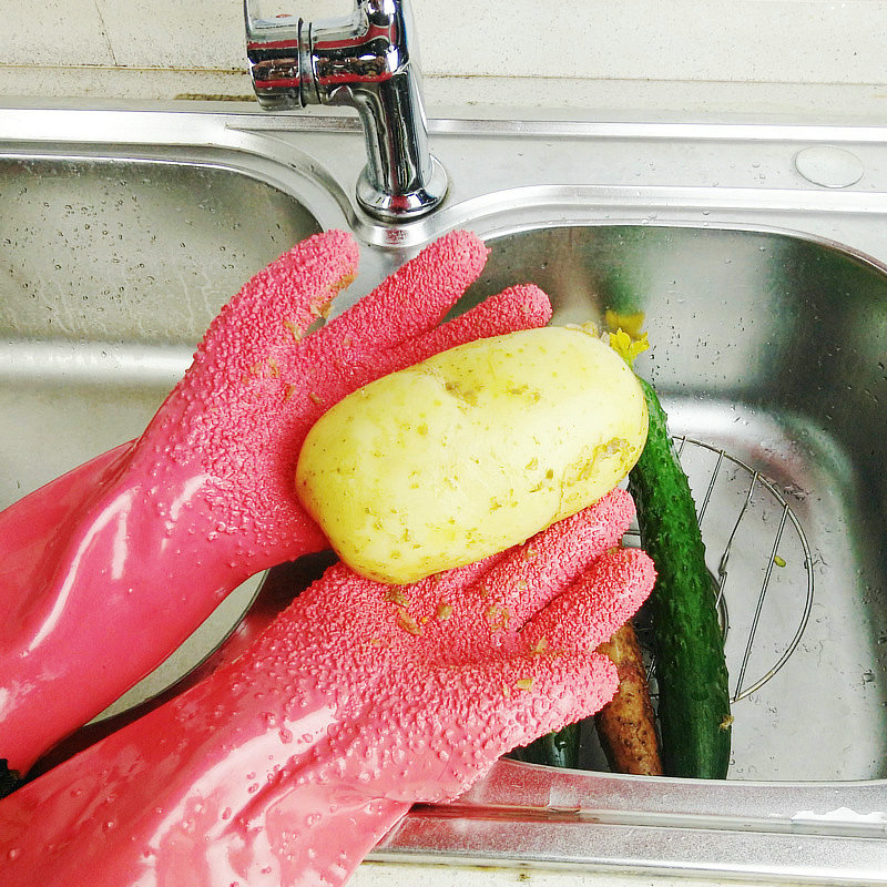 Picture of Peeling Gloves, Peeling Gloves, Potato Rub, Yam and Taro Scraping Gloves, Vegetable Peeling Taro