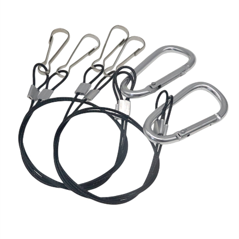 Picture of Lighting Sling Line, Plant Lamp Hook, Lamp Sling, Safety Rope, Anti-Falling Rope Line, One-To-Four Rope Lock Hook, Led