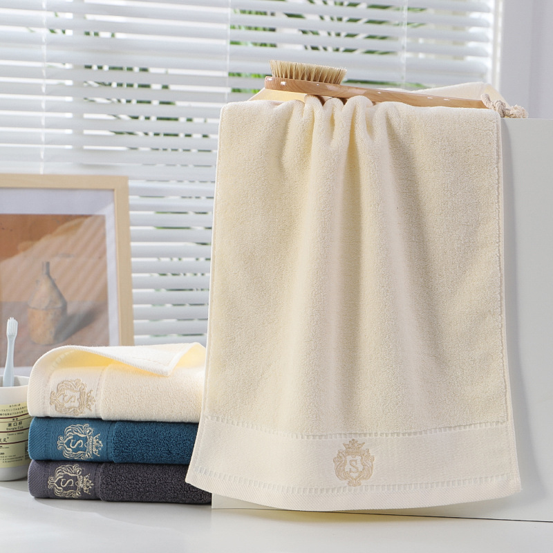 Picture of Towel factory wholesale household thickened cotton face towel checkered cotton towel gift embroidered logo