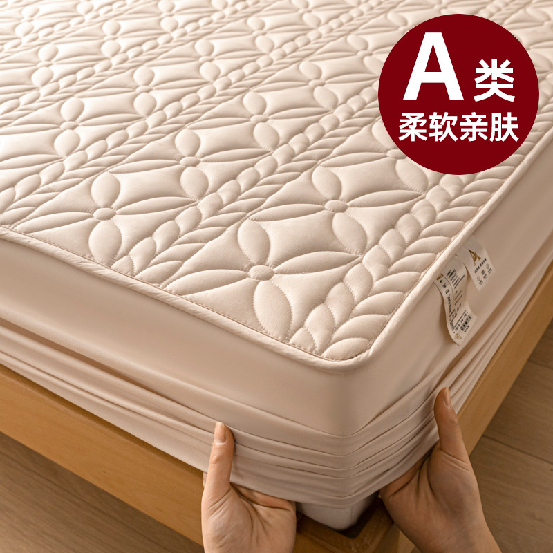 Picture of Waterproof urine-proof bed hat single piece thickened Simmons mattress protector all-inclusive bedspread 2024 new all-season universal