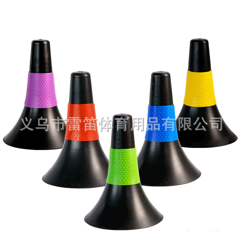 23cm Football Training Logo Barrel Horn Thickened Obstacle Ice Cake Soccer Training Auxiliary Equipment