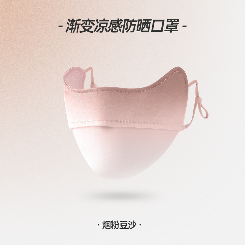 Picture of Sunscreen Mask Women's Anti-ultraviolet Summer Thin Breathable Three-dimensional Sunshade Full-face Ice Silk Mask Face Mask Eye Corner Protection