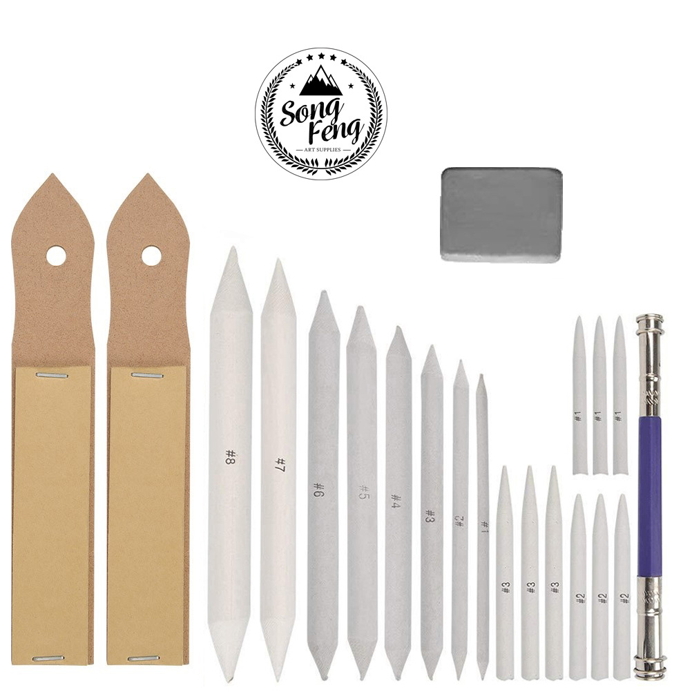 Cross-border paper eraser 21 pce suit daub pen sketch drawing tool correction pen pencil extender eraser