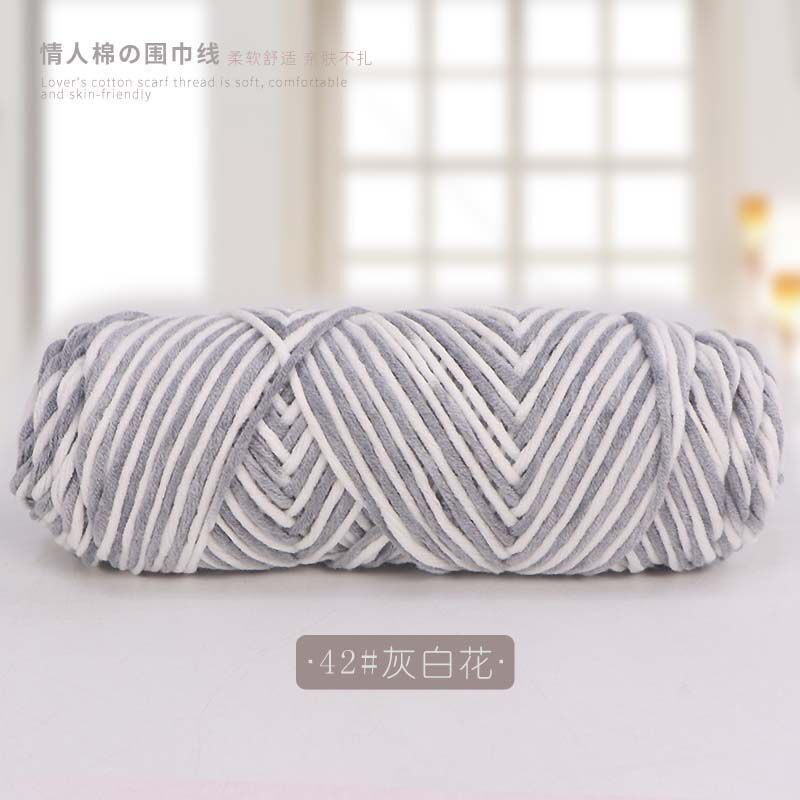 Picture of 8 strands of lover cotton wool scarf thread milk cotton baby thread stick needle thread thick thread stamp embroidery thread 8 strands of acrylic