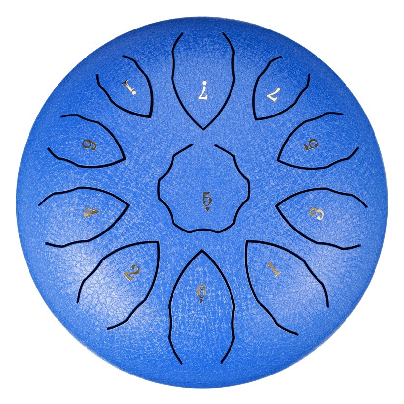 Foreign trade Version 8-inch 11-tone hollow drum steel tongue drum color hollow drum worry-free Fanyin drummer dish children's toy musical instrument