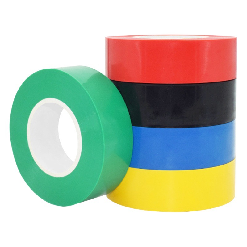 Non-sticky PVC phase ribbon 22mm wide binding tape non-stick insulating winding tape color plastic tape phase ribbon