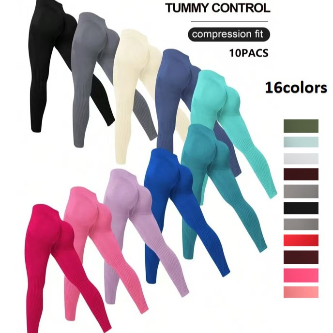 16-color cross-border explosion seamless outdoor sports fitness training yoga pants quick-drying sweat-wicking peach hip pants women