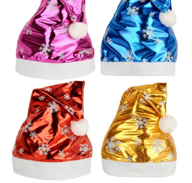 Snowflake fluorescent Christmas hat Christmas adult fluorescent ordinary Christmas hat Christmas children high-end Christmas hat
