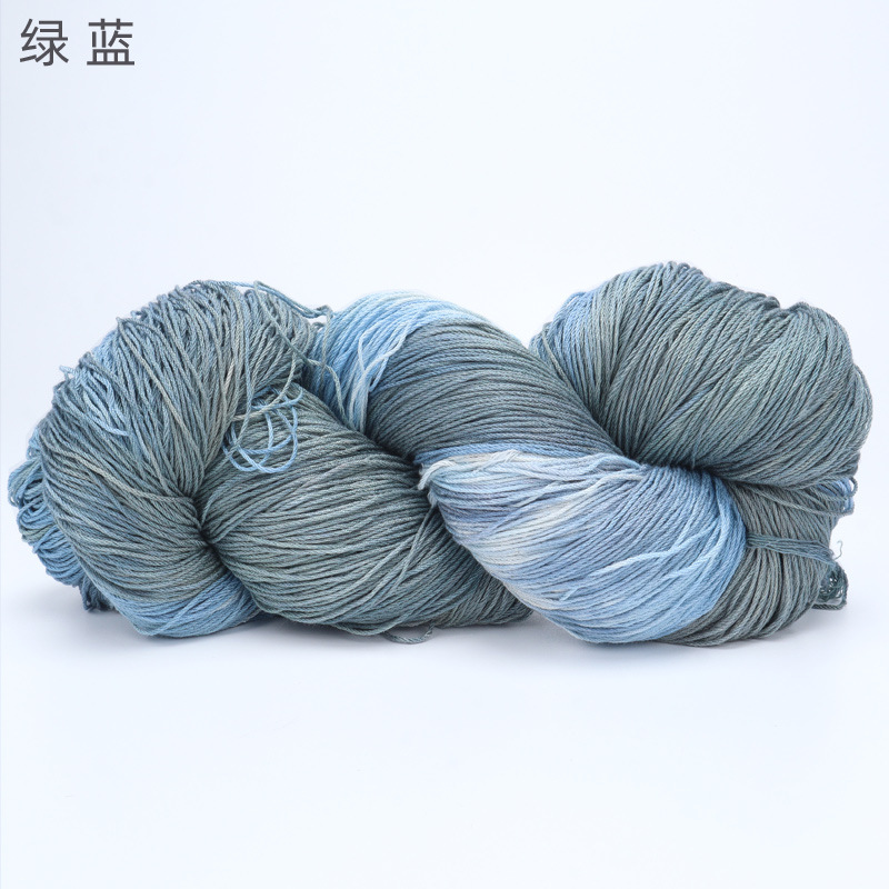 Picture of Cross-border hot-selling segment dyed Tencel flax thread handmade diy color halo fashion yarn wool group wholesale